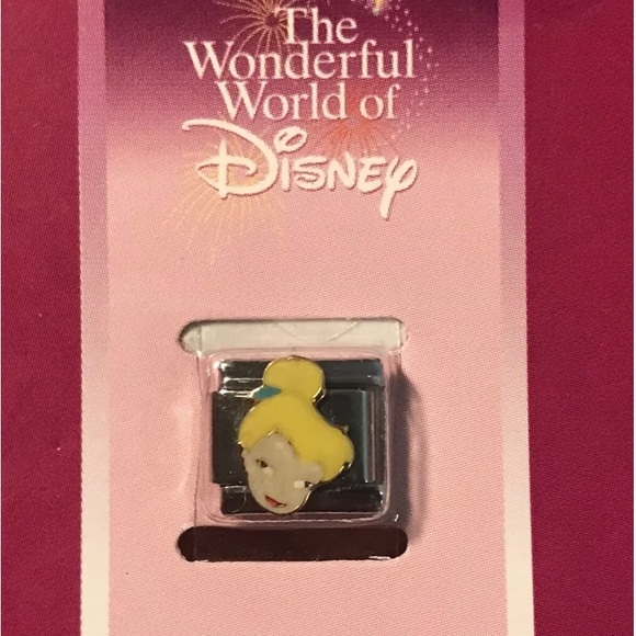 Vintage Disney Tinkerbell Fairy Italian Charm Bracelet Link Peter Pan Ganzo - Picture 3 of 4